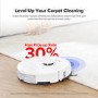 Roborock S8 Robot Vacuum Cleaner with DuoRoller Brush and VibraRise Mopping 6000Pa - White