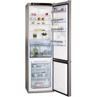 AEG S83600CMM0 High Performance Freestanding Fridge Freezer - Anti-fingerprint Stainless Steel