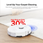 Roborock S8+ Robot Vacuum Cleaner with RockDock Plus DuoRoller Brush and VibraRise Mopping system 6000Pa - White