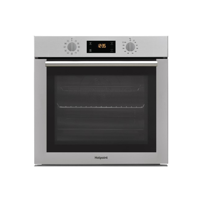 Hotpoint SA4844PIX Multifunction Built-in Single Oven With Pyrolytic Cleaning - Stainless Steel
