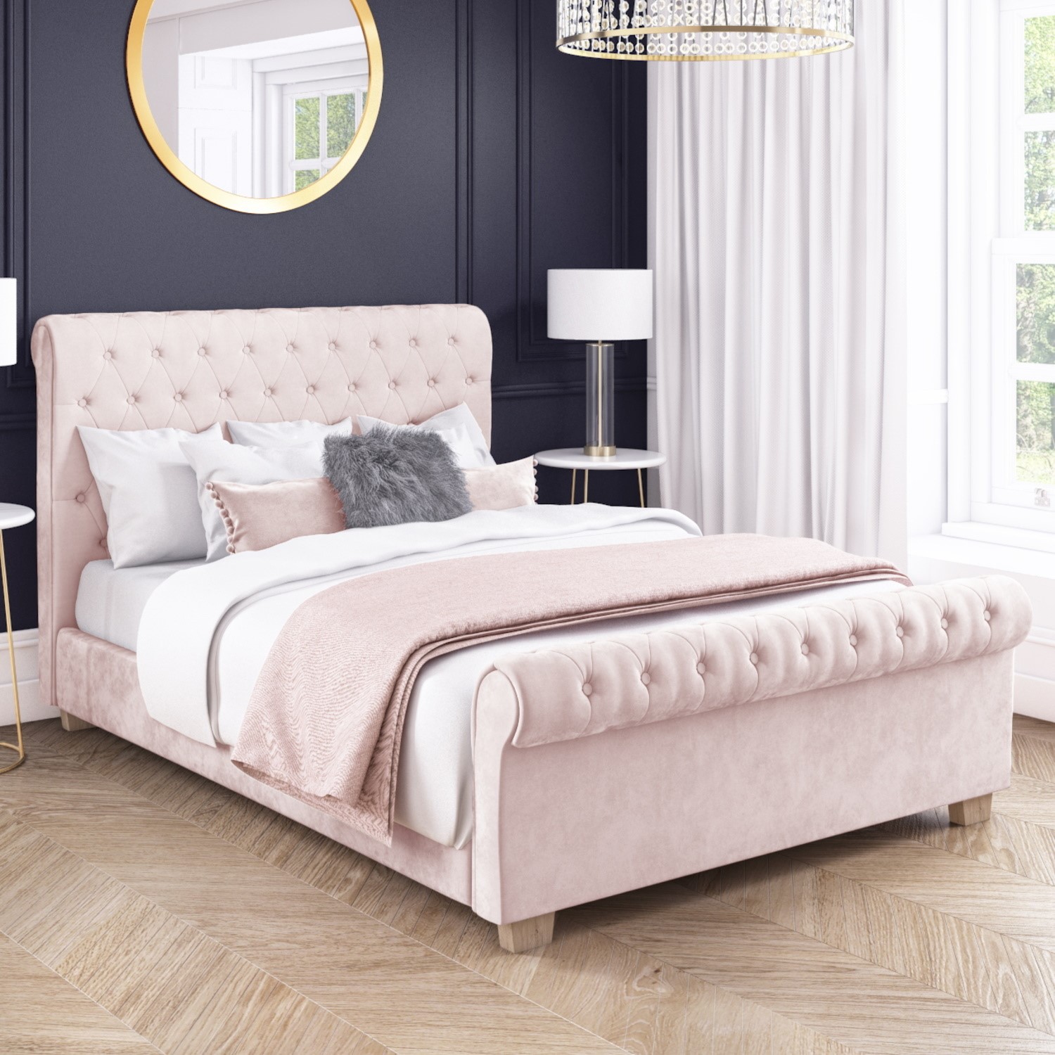 pink baby beds