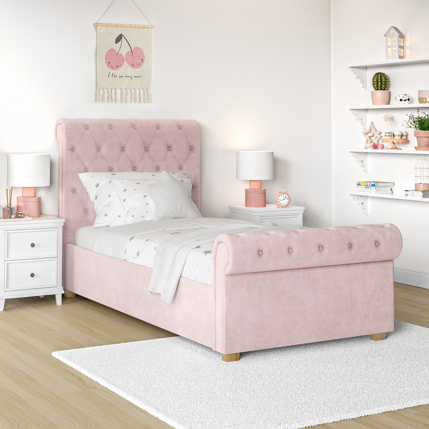 Girls sleigh bed