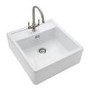 Rangemaster Sandwood Single Bowl Inset White Ceramic Kitchen Sink