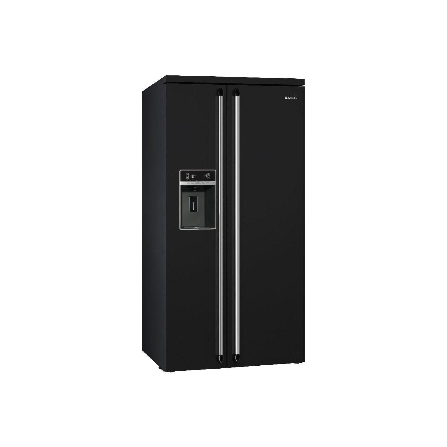 Smeg SBS963N 91cm Victoria Black Freestanding Side by Side Fridge