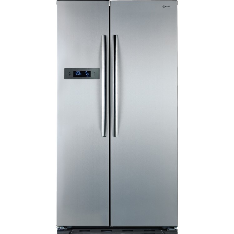 Indesit SBSAA530SD Silver Side-by-side American Fridge Freezer