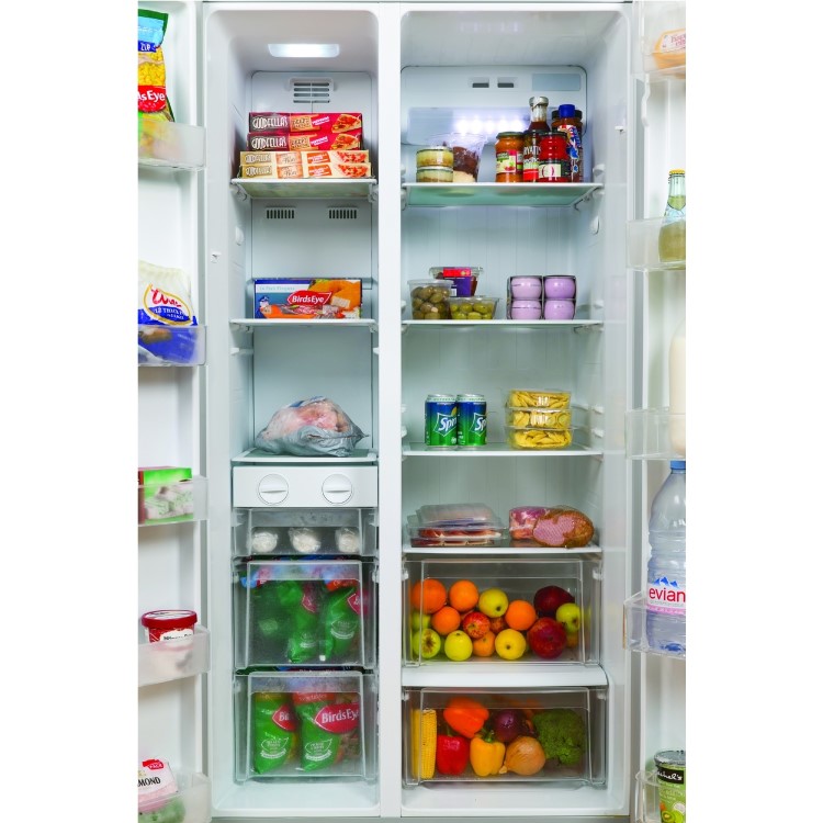 Indesit SBSAA530SD Silver Side-by-side American Fridge Freezer