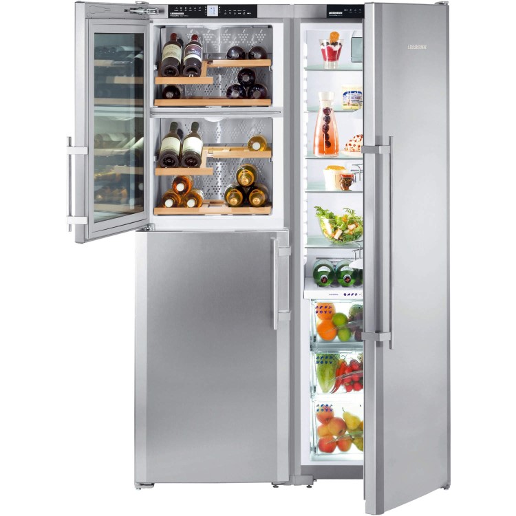 GRADE A1 - As new but box opened - Liebherr SBSES7165 BioFresh NoFrost American Side-by-side Fridge Freezer Stainless Steel