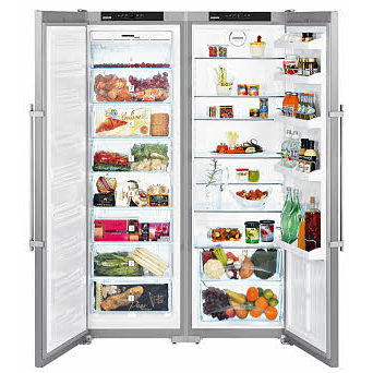 liebherr SBSESF7212 NoFrost Side-by-side American Fridge Freezer With SmartSteel Doors