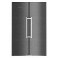 Liebherr SBSbs8683 Premium BioFresh NoFrost Side-by-side American Fridge Freezer - Black Steel