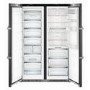 Liebherr SBSbs8683 Premium BioFresh NoFrost Side-by-side American Fridge Freezer - Black Steel