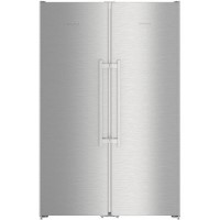 GRADE A2 - Liebherr SBSef7242 Comfort Extra Efficient Side-by-side American Fridge Freezer - Silver With Stainless Steel Doors