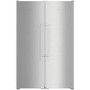 GRADE A2 - Liebherr SBSef7242 Comfort Extra Efficient Side-by-side American Fridge Freezer - Silver With Stainless Steel Doors