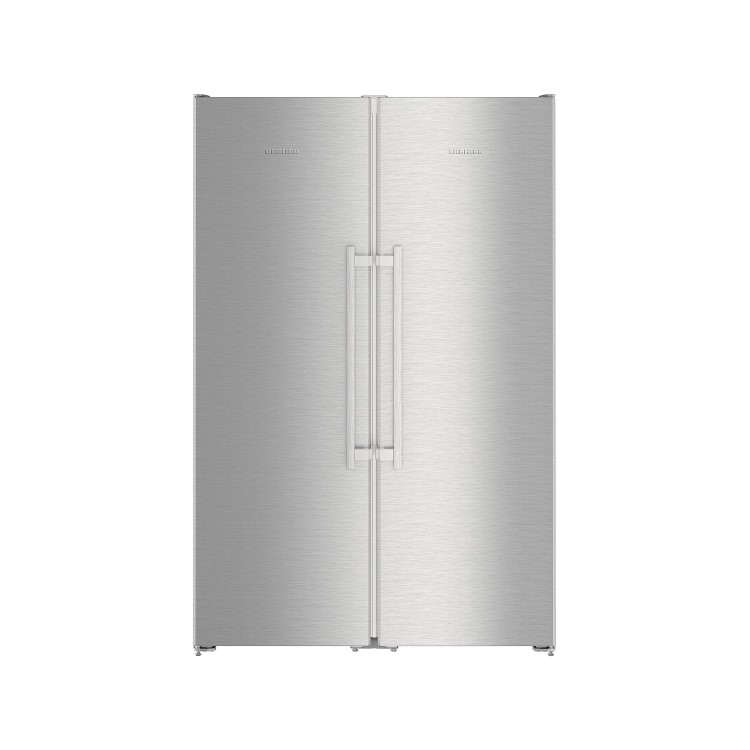 GRADE A2 - Liebherr SBSef7242 Comfort Extra Efficient Side-by-side American Fridge Freezer - Silver With Stainless Steel Doors