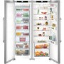GRADE A2 - Liebherr SBSef7242 Comfort Extra Efficient Side-by-side American Fridge Freezer - Silver With Stainless Steel Doors