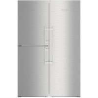 Liebherr SBSes8473 BioFresh NoFrost Side-by-side American Fridge Freezer With Plumbed IceMaker - Stainless Steel