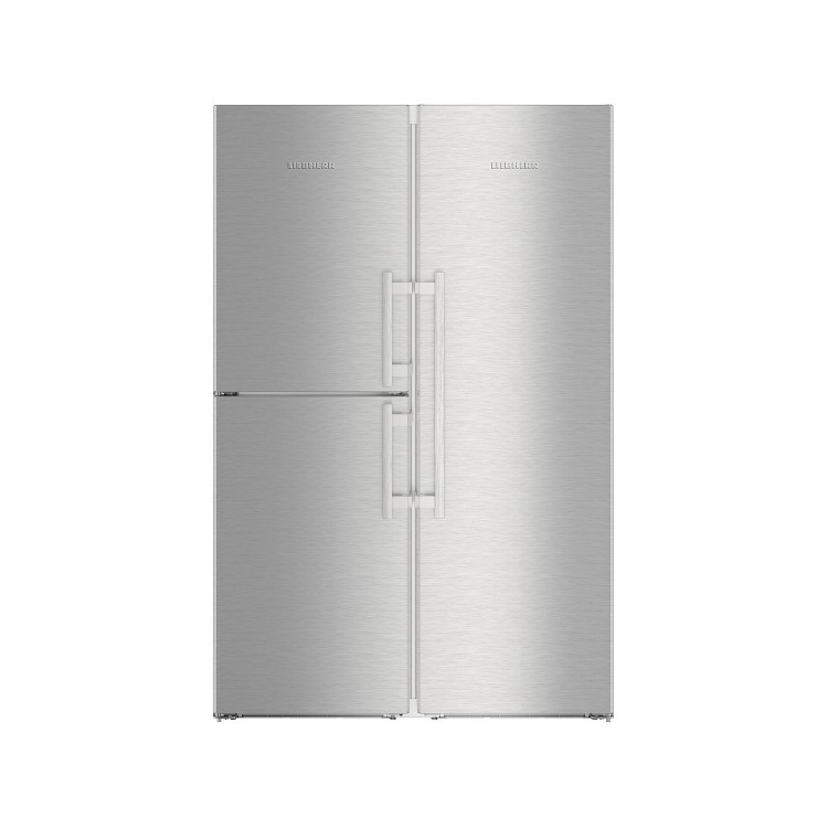 Liebherr SBSes8473 BioFresh NoFrost Side-by-side American Fridge Freezer With Plumbed IceMaker - Stainless Steel