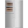 Liebherr SBSes8496 NoFrost BioFresh Side-by-side American Fridge Freezer With Wine Cabinet - Stainless Steel