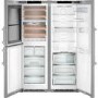 Liebherr SBSes8496 NoFrost BioFresh Side-by-side American Fridge Freezer With Wine Cabinet - Stainless Steel