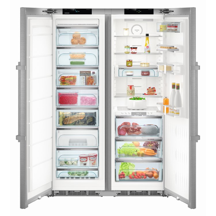 Liebherr SBSes8773 Premium BioFresh NoFrost Side-by-side American Fridge Freezer - Stainless Steel