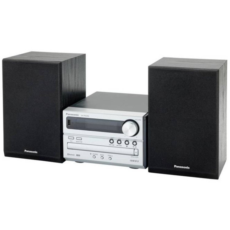 Refurbished Panasonic SC-PM250EB-S 20W Micro Hi-Fi CD System