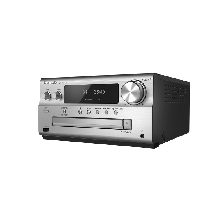 Panasonic SC-PMX152EBS 120W CD Micro Hi-Fi System - Silver