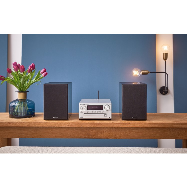 Panasonic SC-PMX152EBS 120W CD Micro Hi-Fi System - Silver