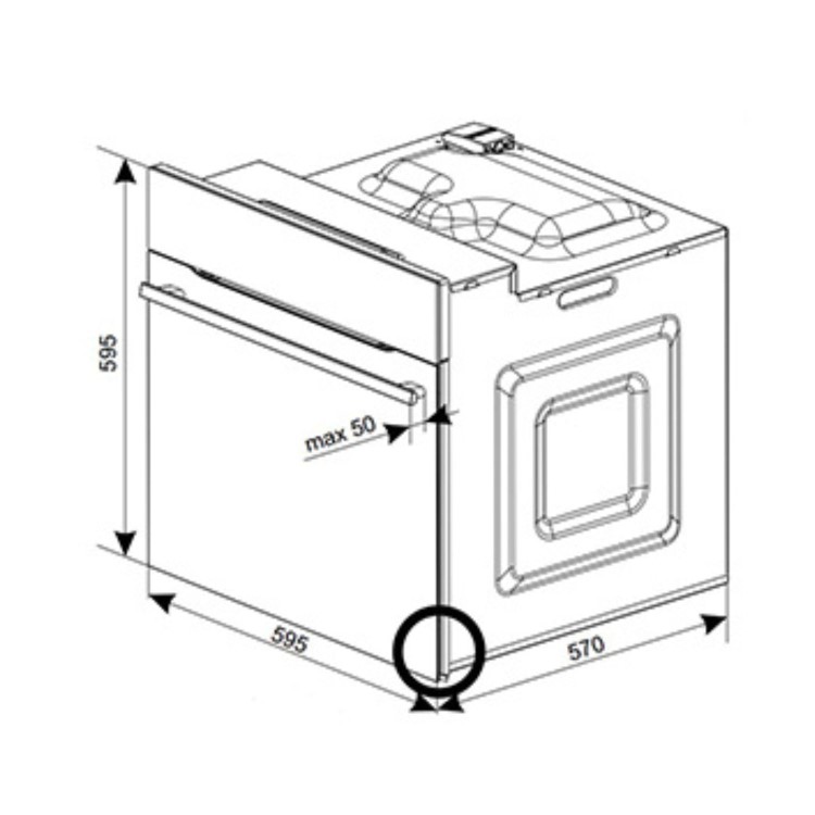 Refurbished CDA SC020SS 60cm Single Built In Electric Oven Stainless Steel