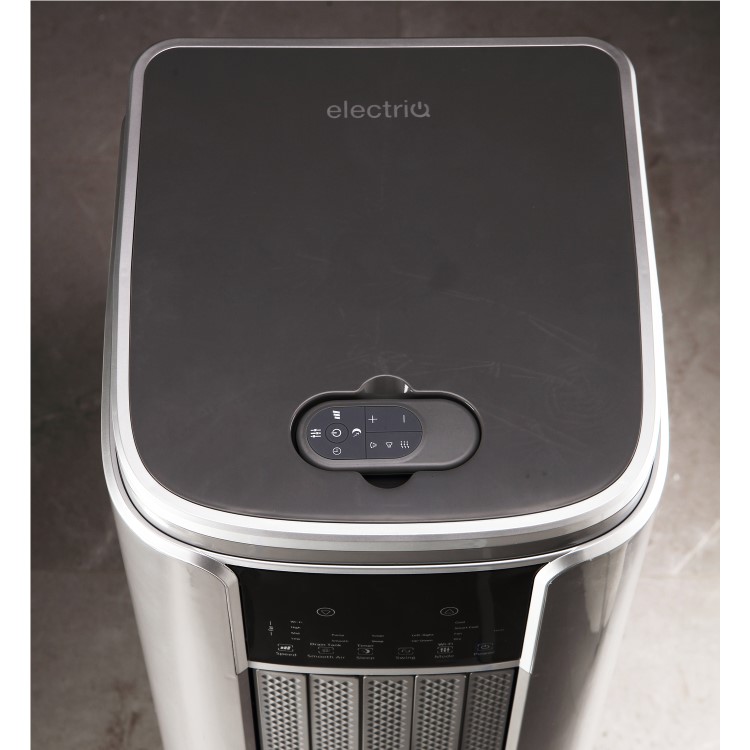 Refurbished electriQ SupremeCool 14000 BTU Quiet Smart Portable Air Conditioner with Heat Pump No Remote