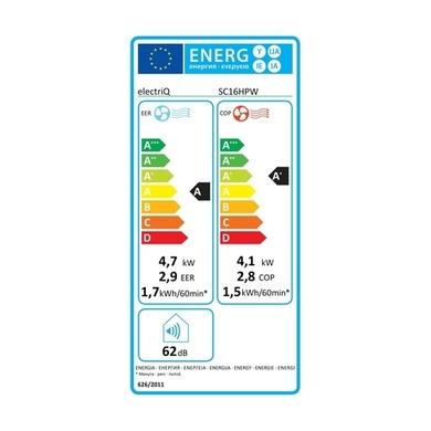 GRADE A2 - electriQ SupremeCool 16000 BTU Quiet Smart Portable Air Conditioner with Heat Pump