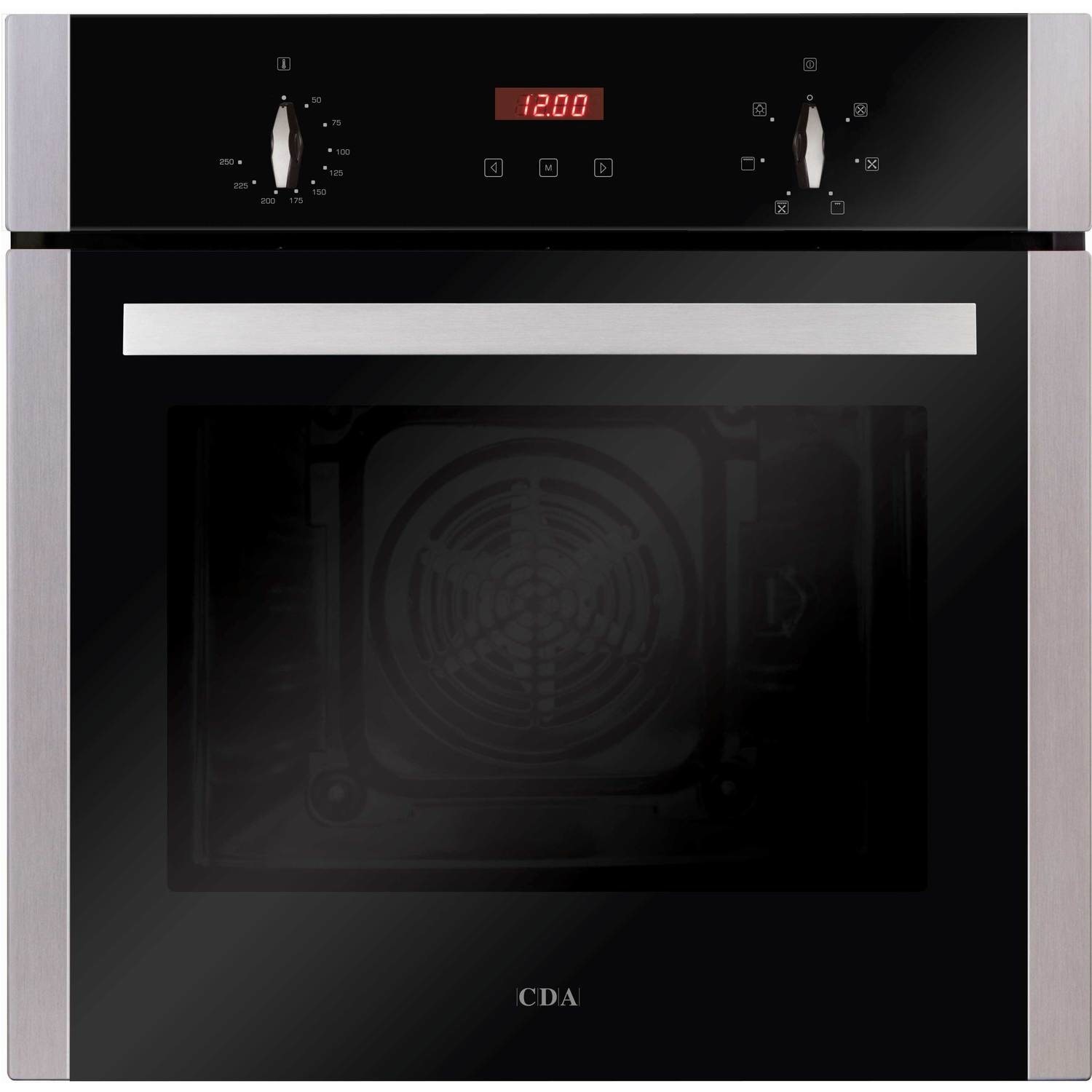 CDA 65L Electric Fan Single Oven with Digital Timer - Stainless Steel