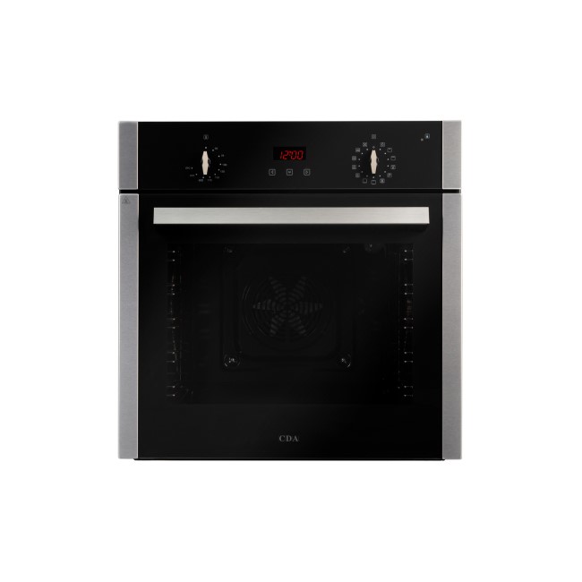 GRADE A2 - CDA SC360SS Multifunction Pyrolytic Electric Built-in Single Oven - Stainless Steel