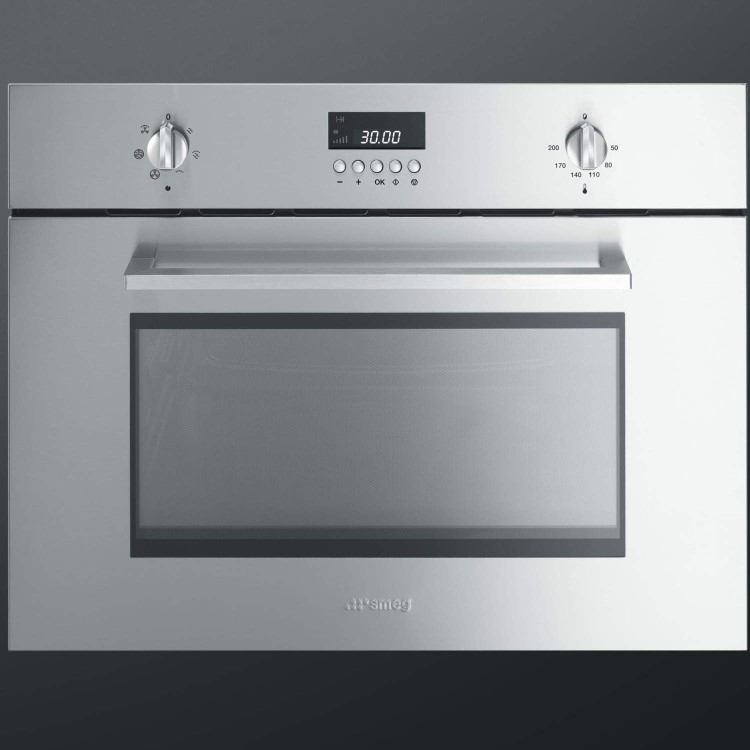 Smeg SC445MCX1 Cucina 45cm High Combination Microwave Oven - Stainless Steel