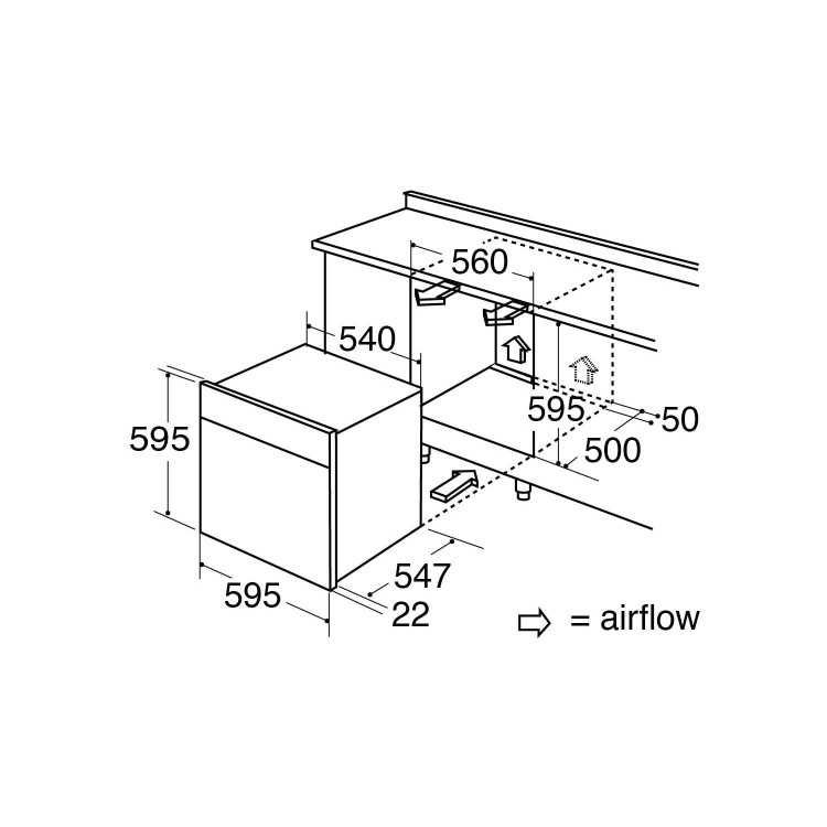 CDA SC621SS Electric Side Opening Oven - Stainless Steel