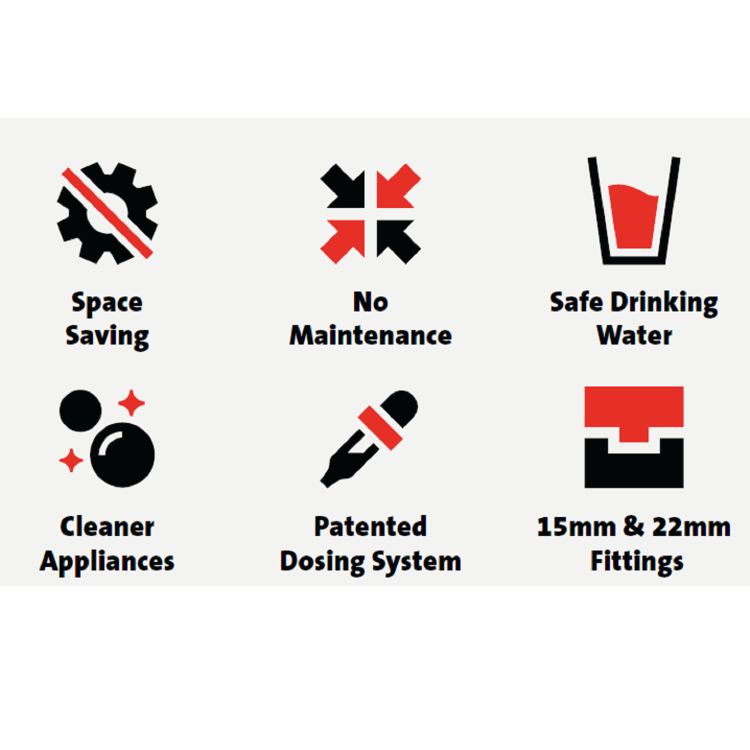 McAlpine Scale Defender Starter Kit - Protects Pipework Boilers Radiators Taps and Shower Screens