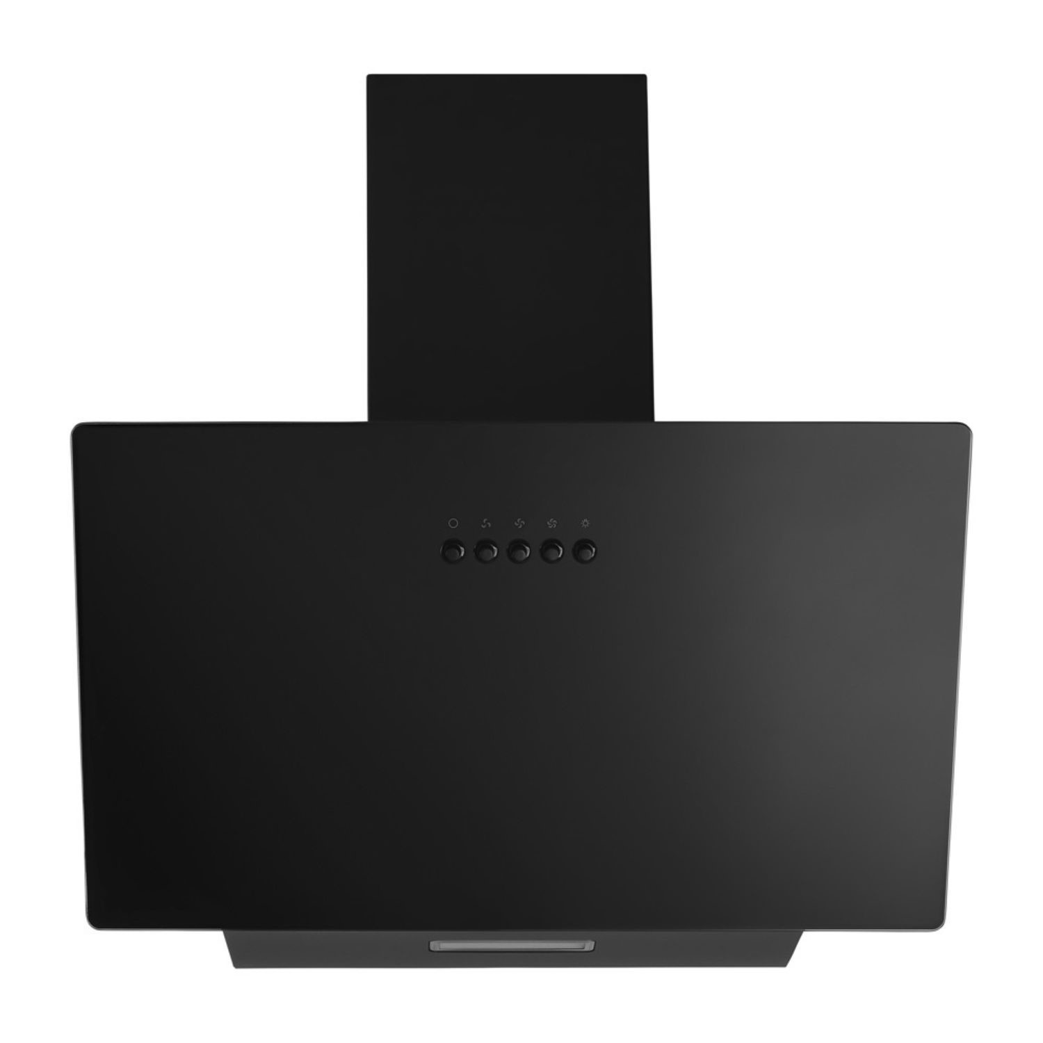 Cda Black 60Cm Angled Chimney Cooker Hood