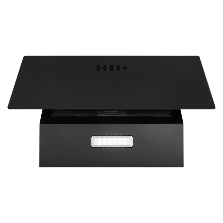 CDA 60cm Angled Chimney Cooker Hood - Black