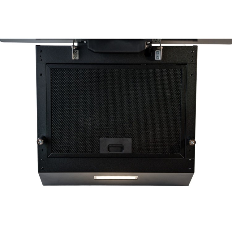 CDA 60cm Angled Chimney Cooker Hood - Black