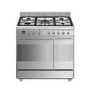 Smeg Concert 90cm Dual Fuel Range Cooker - Stainless Steel