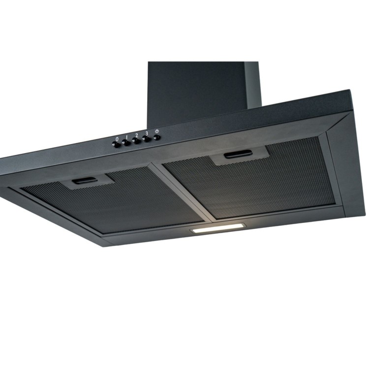 CDA 60cm Chimney Cooker Hood - Black