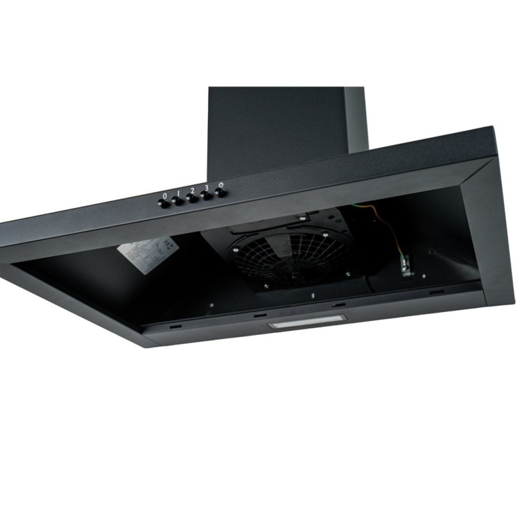 CDA 60cm Chimney Cooker Hood - Black