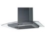 CDA 60cm Curved Glass Chimney Cooker Hood - Black