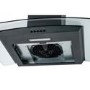 CDA 60cm Curved Glass Chimney Cooker Hood - Black