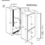 GRADE A2 - AEG SCE81816TS 54cm Wide Frost Free 60-40 Integrated Upright Fridge Freezer - White