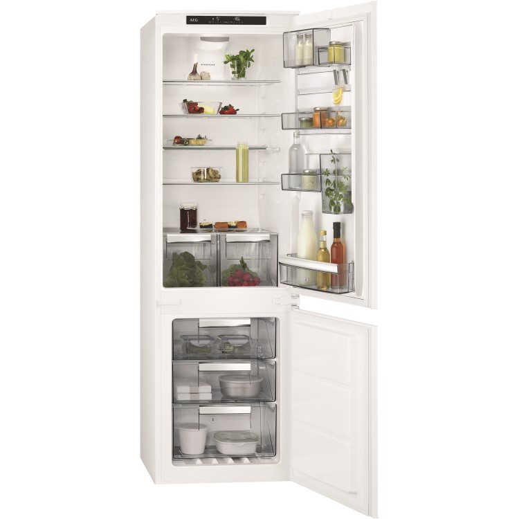AEG SCE8182VTS 70-30 Custom Flex No Frost Integrated Fridge Freezer - Sliding Rail