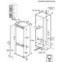 Refurbished AEG SCE818E7MF Integrated 247 Litre 70/30 Frost Free Fridge Freezer White