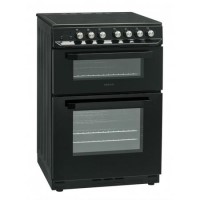 Servis SCF60K 60cm Double Oven Electric Cooker With Ceramic Hob - Black