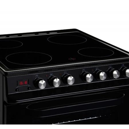 Servis SCF60K 60cm Double Oven Electric Cooker With Ceramic Hob - Black