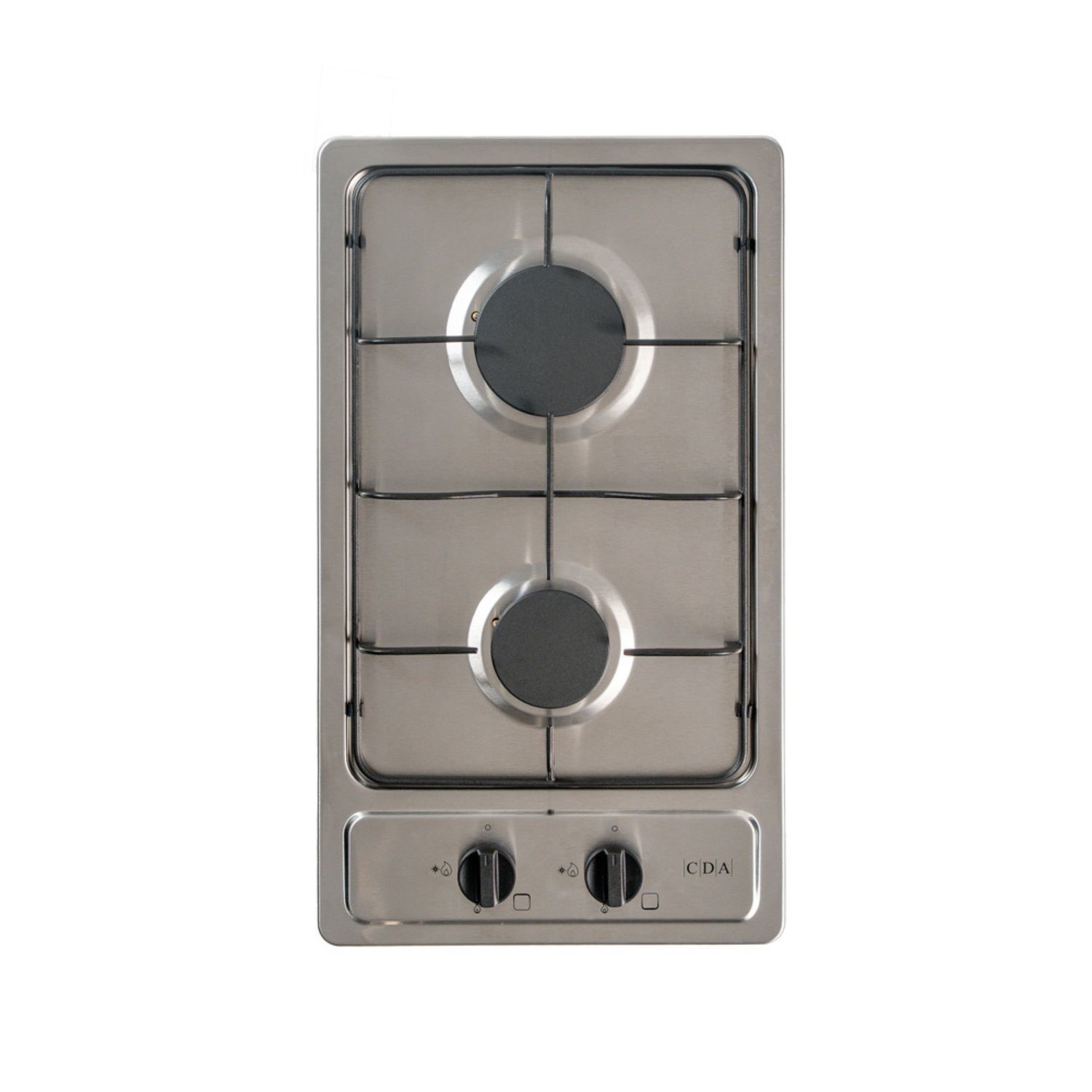 30cm 2 Burner Domino Gas Hob Stainless Steel