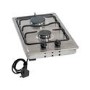 CDA 30cm 2 Burner Domino Gas Hob - Stainless Steel