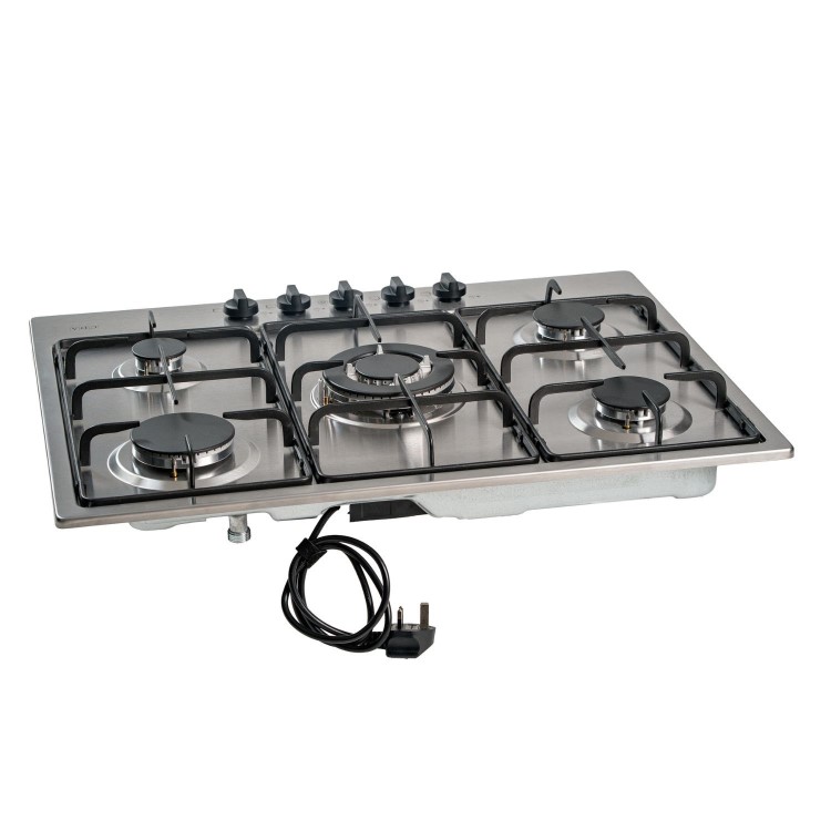 CDA 70cm 5 Burner Gas Hob - Stainless Steel